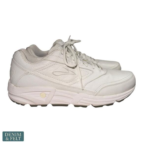 Brooks Addiction Walker Men’s White Leather Shoes Size 9 Wide 2E Comfort Walking main image 11